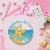 Es spielt eine Rolle, die Sternengeschichte. Pappteller (Party)