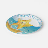 Es spielt eine Rolle, die Sternengeschichte. Pappteller (Schrägansicht)