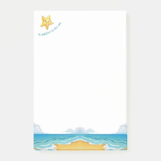 Es spielt eine Rolle, die Sternengeschichte. Post-it Klebezettel (Vorderseite)