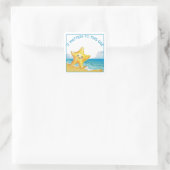 Es spielt eine Rolle, die Sternengeschichte. Quadratischer Aufkleber (Tasche)