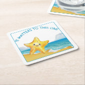 Es spielt eine Rolle, die Sternengeschichte. Rechteckiger Pappuntersetzer (angewinkelt)