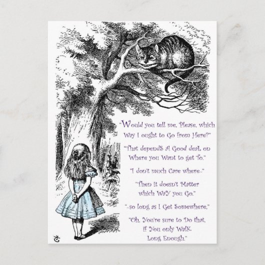 Es spielt keine Rolle, auf welche Weise du gehst Postkarte (Vorderseite)