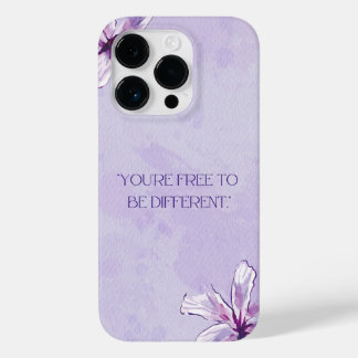 Es steht dir frei, anders Lila Künstlerisch zu sei Case-Mate iPhone 14 Pro Hülle