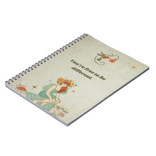 Es steht dir frei, anders zu sein notizblock (Linke Seite)