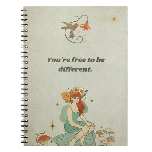 Es steht dir frei, anders zu sein notizblock (Vorderseite)
