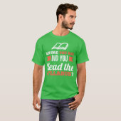 es steht im Lehrplan Lehrer Professor Freund T-Shirt (Vorne ganz)