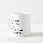 Es stellt sich heraus, dass das mein Zirkus und me Kaffeetasse (Vorderseite Links)