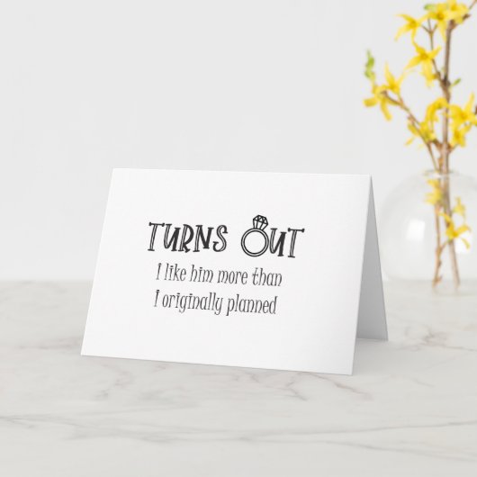 Es stellt sich heraus, dass ich ihn mag, wenn er e karte (Gelbe Blume)