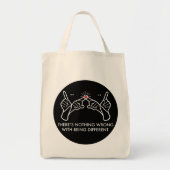 Es stimmt nichts damit, anders zu sein tragetasche (Vorne)