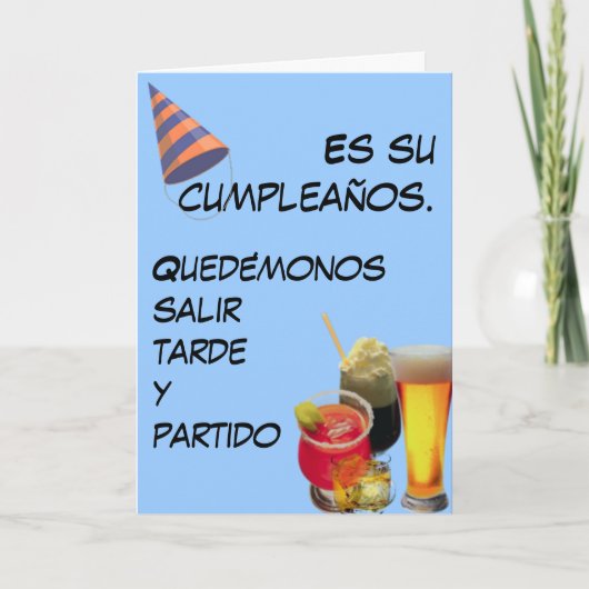Es su cumpleaños. karte (Vorderseite)