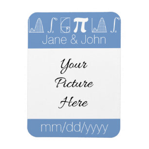 Es summiert sich in Periwinkle Save-the-Date Magne Magnet