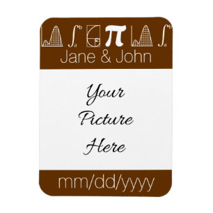 Es summiert sich in Schokolade Save-the-Date Magne Magnet