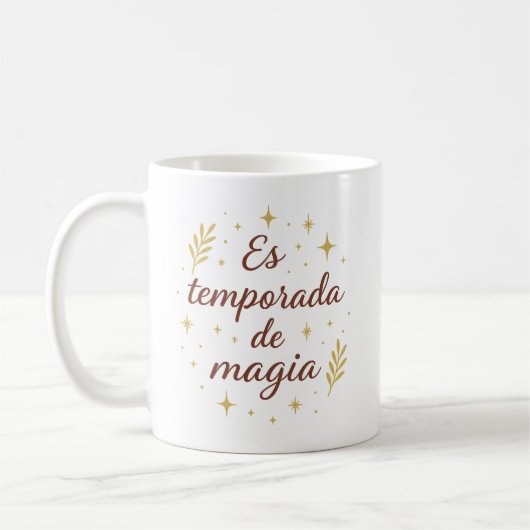 Es Temporada de Magia ✨ | Festive Christmas  Kaffeetasse (Links)