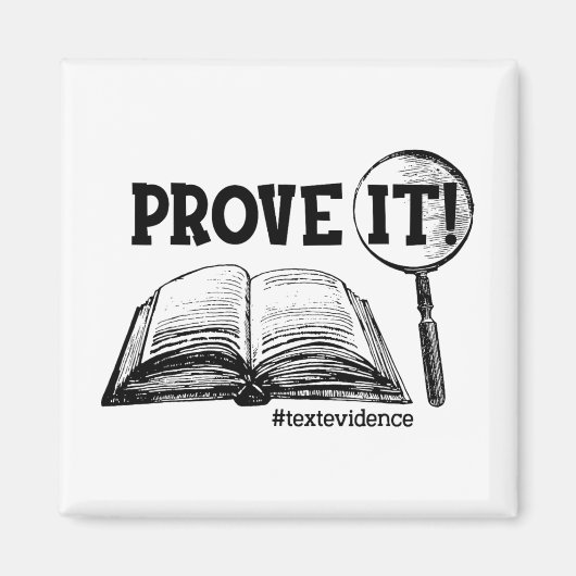 Es Text Evidence Funny Testing Day Geschenke für d Magnet (Vorne)
