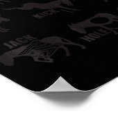 Es The World Funny Lazy Smart Half Fat Kick Kiss Poster (Ecke)