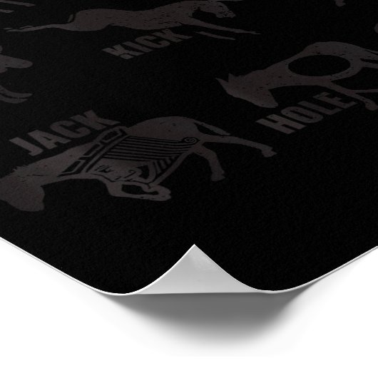 Es The World Funny Lazy Smart Half Fat Kick Kiss  Poster (Ecke)