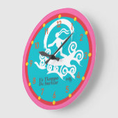 Es TIEMPO DE SURFEAR, CALIFORNIA 1778 ESPAÑOL Große Wanduhr (Winkel)