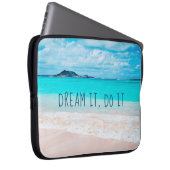 Es träumt, Hawaii Tropical Sandy Beach zu zitieren Laptopschutzhülle (Vorne Rechts)