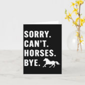 Es tut den Frauen leid, Pferde können sich nicht a Karte (Gelbe Blume)