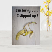 Es tut mir leid...Bananenschale Karte (Gelbe Blume)