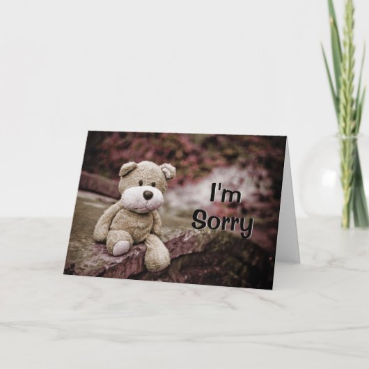 Es tut mir leid, bitte verzeihen karte (Vorderseite)