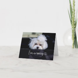 Es tut mir leid, Blank Card Karte