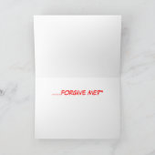 Es tut mir leid Cartoon Karte (Innenseite)