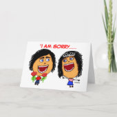 Es tut mir leid Cartoon Karte (Vorderseite)