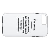 Es tut mir leid. Case-Mate iPhone hülle (Rückseite (Horizontal))