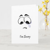 Es tut mir leid, das Gesicht zu haben Karte (Gelbe Blume)