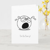 Es tut mir leid, das Gesicht zu weinen Karte (Gelbe Blume)