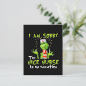 Es tut mir leid, dass die schöne Krankenschwester Begleitkarte (Stehend Vorderseite)