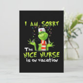 Es tut mir leid, dass die schöne Krankenschwester Dankeskarte (Stehend Vorderseite)