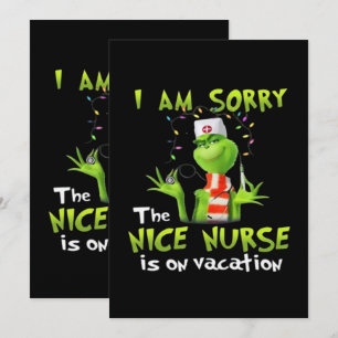 Es tut mir leid, dass die schöne Krankenschwester  Dankeskarte