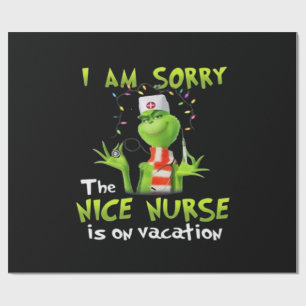 Es tut mir leid, dass die schöne Krankenschwester  Geschenkpapier