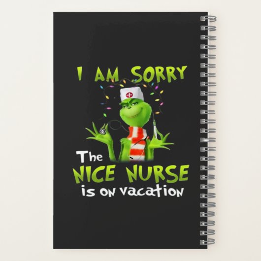 Es tut mir leid, dass die schöne Krankenschwester  Notizblock (Rückseite)