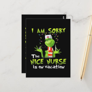 Es tut mir leid, dass die schöne Krankenschwester Postkarte