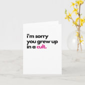 Es tut mir leid, dass du in einer Kult-Sympathy-Ka Karte (Gelbe Blume)