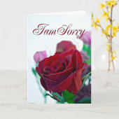Es tut mir leid, dass eine Karte mit einer rote Ro (Gelbe Blume)