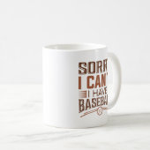 Es tut mir leid, dass ich Baseball nicht habe Kaffeetasse (VorderseiteRechts)
