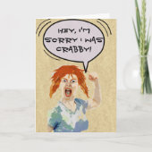 Es tut mir leid, dass ich dich verletzt habe: Ich Karte (Vorderseite)