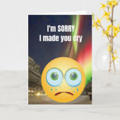 Es tut mir leid, dass ich dich zum Weinen gebracht Karte (Gelbe Blume)