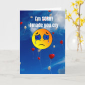 Es tut mir leid, dass ich dich zum Weinen gebracht Karte (Gelbe Blume)