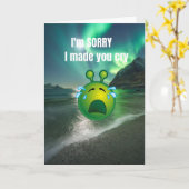 Es tut mir leid, dass ich dich zum Weinen gebracht Karte (Gelbe Blume)