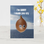 Es tut mir leid, dass ich dich zum Weinen gebracht Karte (Gelbe Blume)