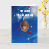 Es tut mir leid, dass ich dich zum Weinen gebracht Karte (Gelbe Blume)