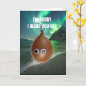 Es tut mir leid, dass ich dich zum Weinen gebracht Karte (Gelbe Blume)