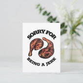 Es tut mir leid, dass ich ein jamaikanischer Hühne Postkarte (Stehend Vorderseite)