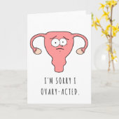 Es tut mir leid, dass ich eine Karte mit Ovarialfu (Gelbe Blume)