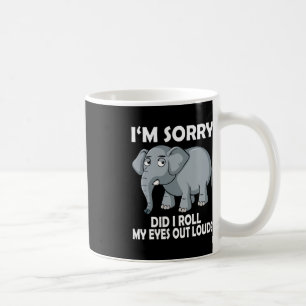 Es tut mir leid, dass ich meine Augen aus lauten E Kaffeetasse